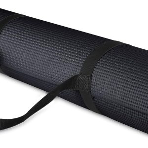All Purpose 1/4-Inch High Density Anti-Tear Exercise Yoga Mat with Carrying Strap with Optional Yoga Blocks, Multiple Colors